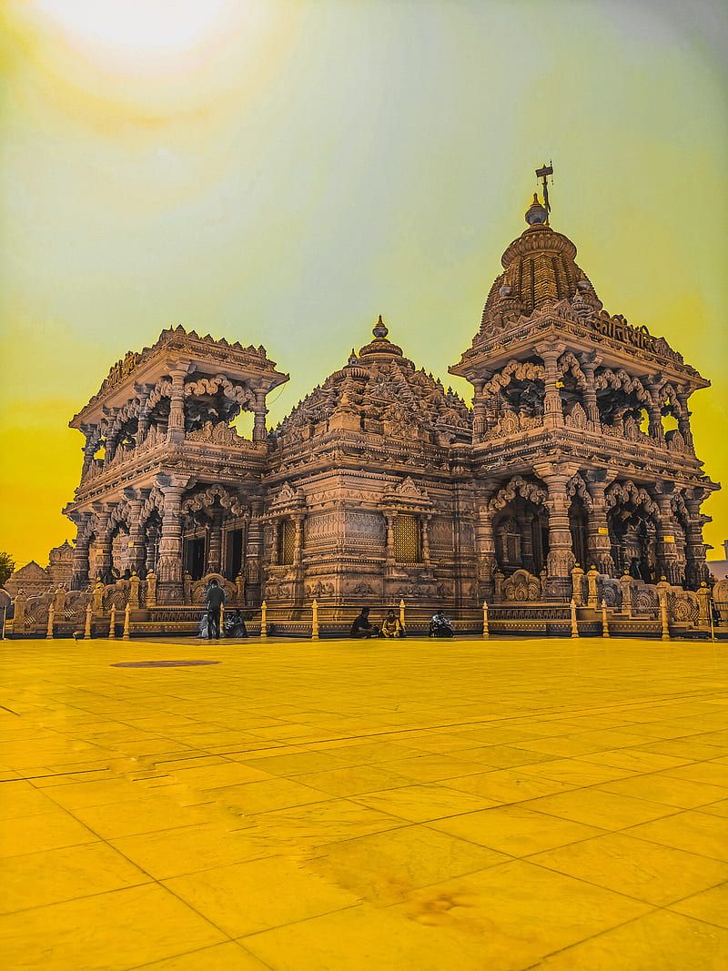 800x1067 Temple, barsana, spritual, krishna, kirti mandir, monument, banke bihari, mathura, HD phone wallpaper