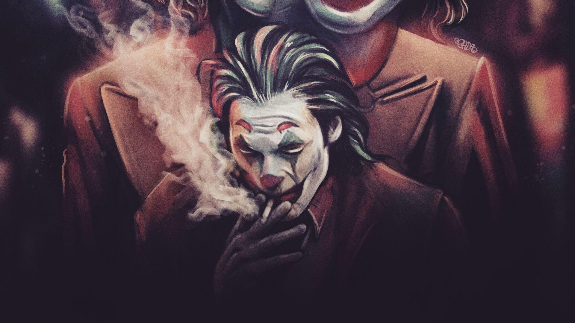 1920x1080 Smoke Joker HD Wallpaper 2019