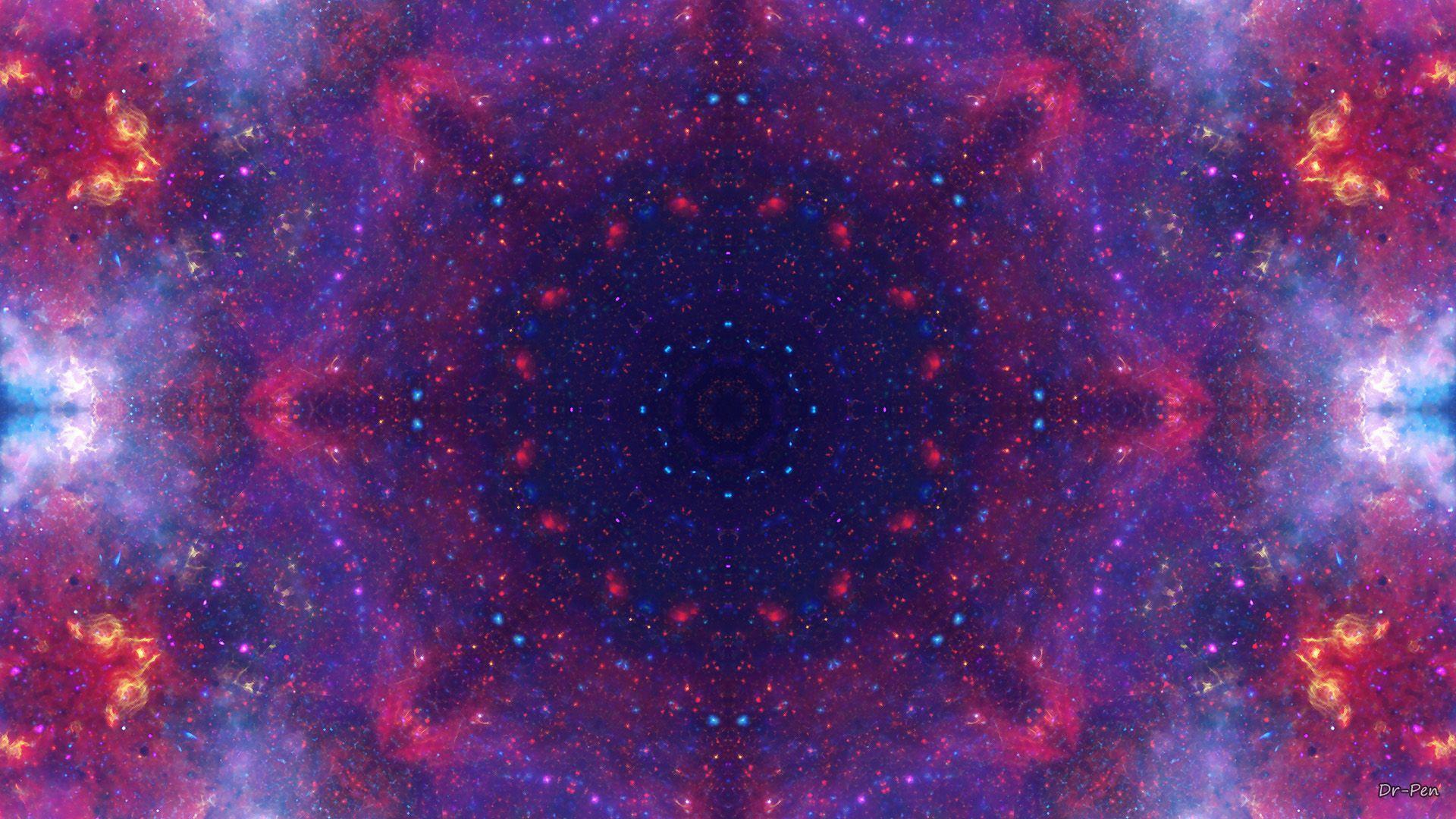 1920x1080 Dark Purple Space Mandala Fondo de pantalla HD. Fondo de Escritoriox1080