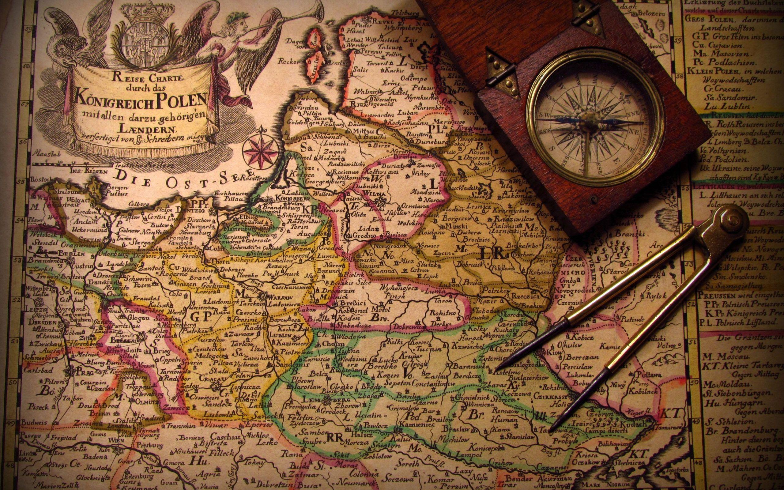 2560x1600 JMY: Beautiful Vintage Maps Wallpaper