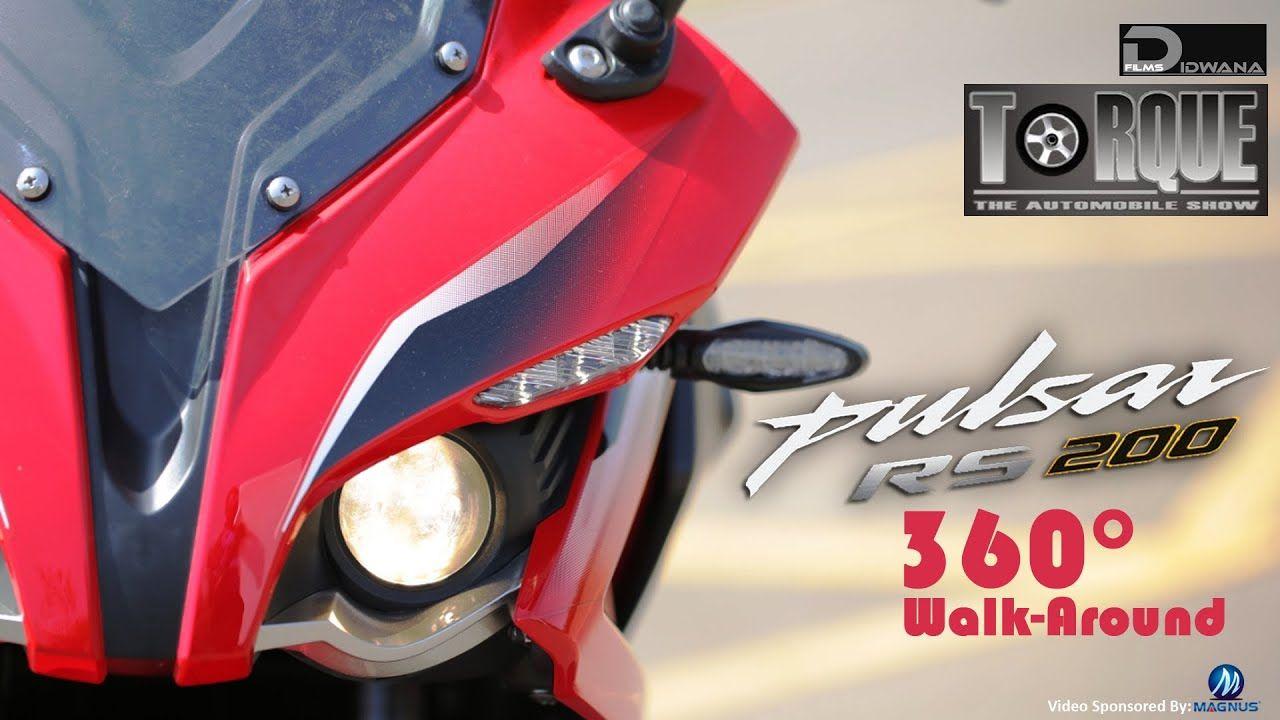 1280x720 Bajaj Pulsar RS200 360° Walk Around & Exhaust Sound. Torque