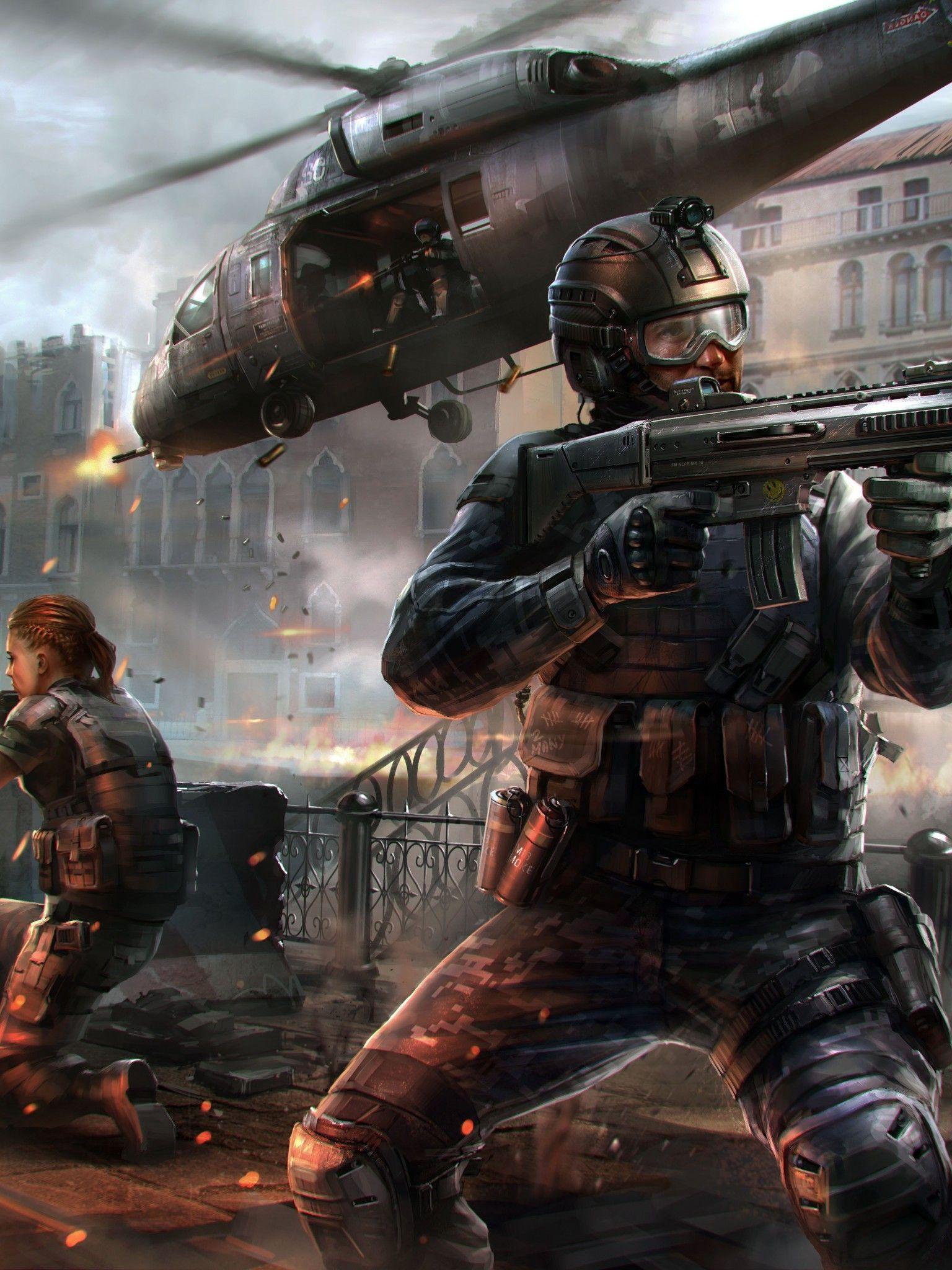 1536x2048 Download 1536x2048 Modern Combat Artwork, War Wallpaper