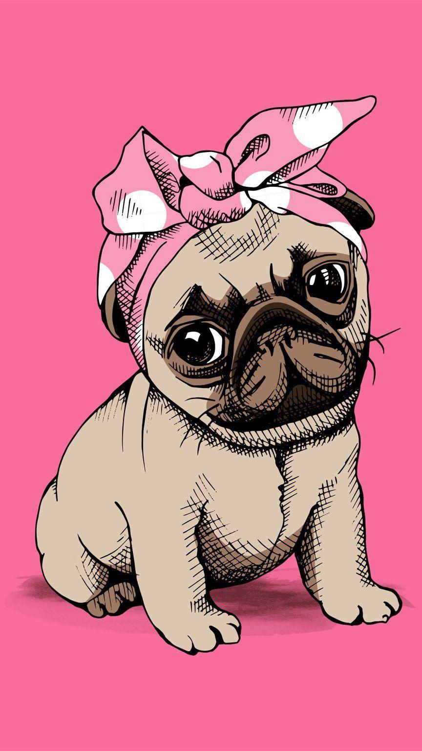 Cute Cartoon Dog Wallpaper Iphone - PetsWall