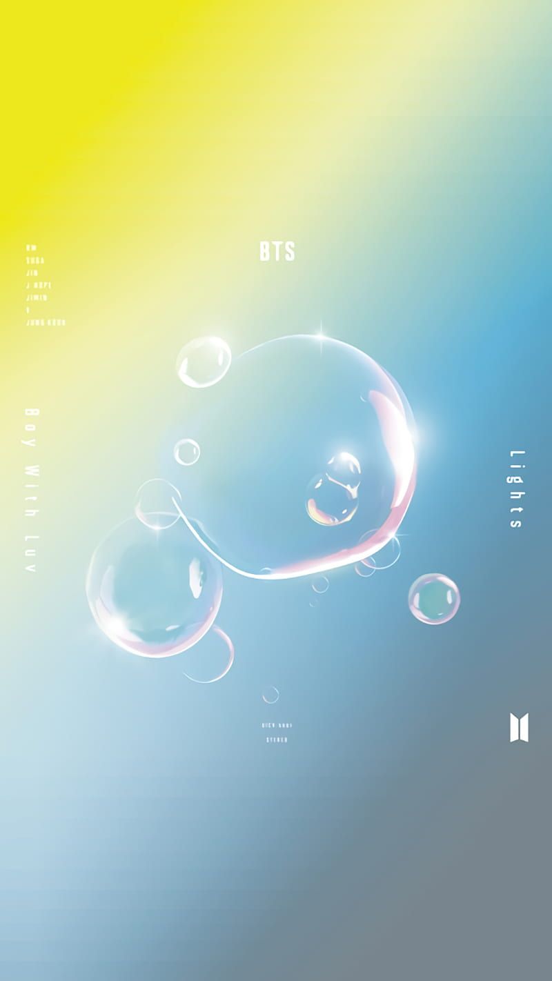 800x1422 LIGHTS COVER BTS, album, bangtan, bubbles, kpop, mv, HD phone wallpaper