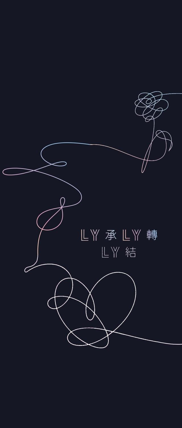 640x1501 I really miss love yourself era so I made a wallpaper combining all ly trilogy cover art