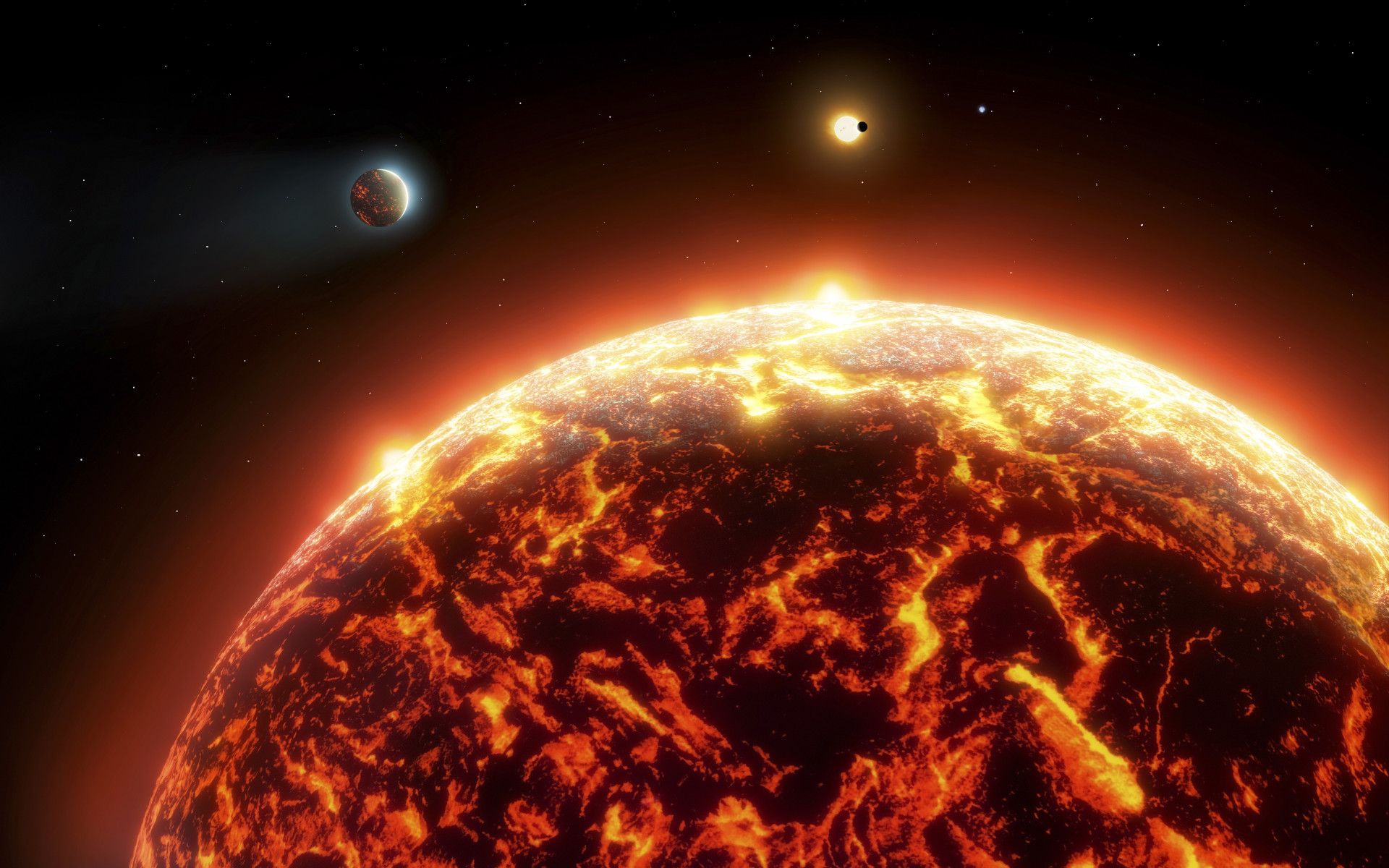 1920x1200 Study sheds new light on strange lava worlds