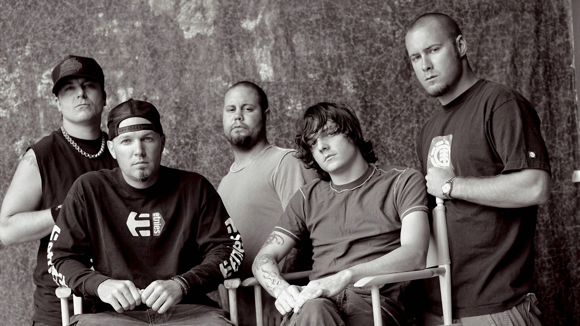 1920x1080 Wallpaper limp bizkit, Fred Durst, John Otto, Sam Rivers, Wes Borland, DJ Lethal for mobile and desktop, section музыка, resolution 1920x1080