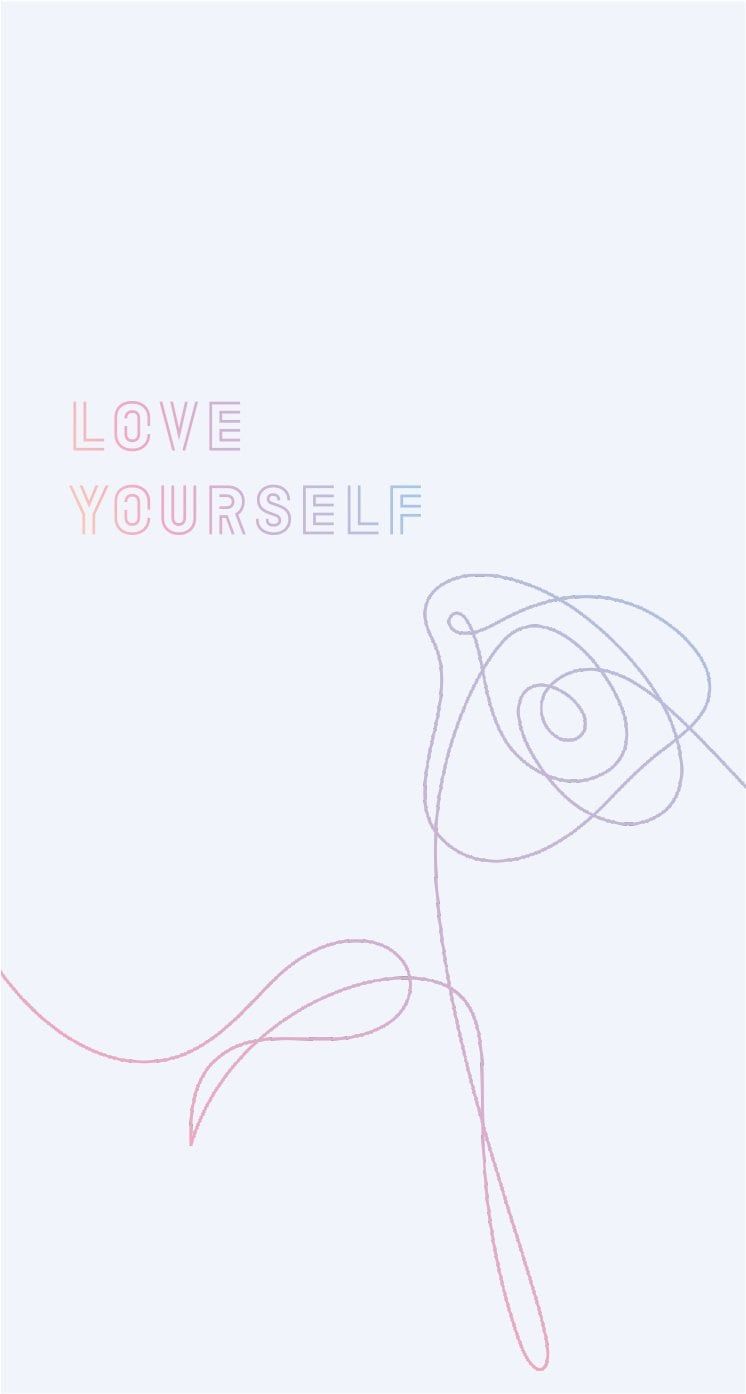 746x1394 BTS Love Yourself Wallpaper Pt. 3 (ft each album's flower)