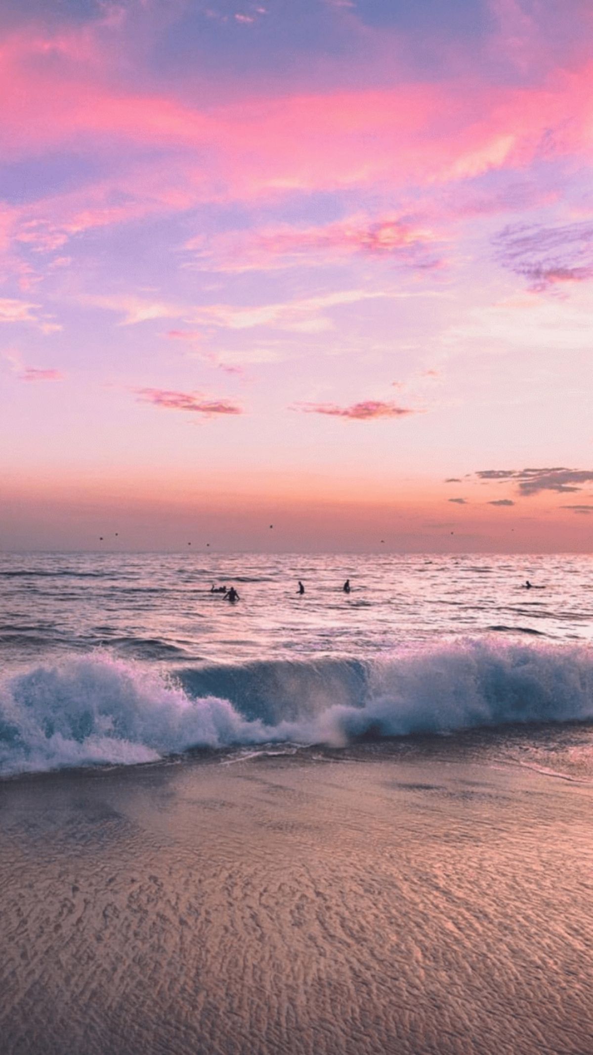 1200x2133 Colorful Vibrant Gorgeous Sunset The Beach