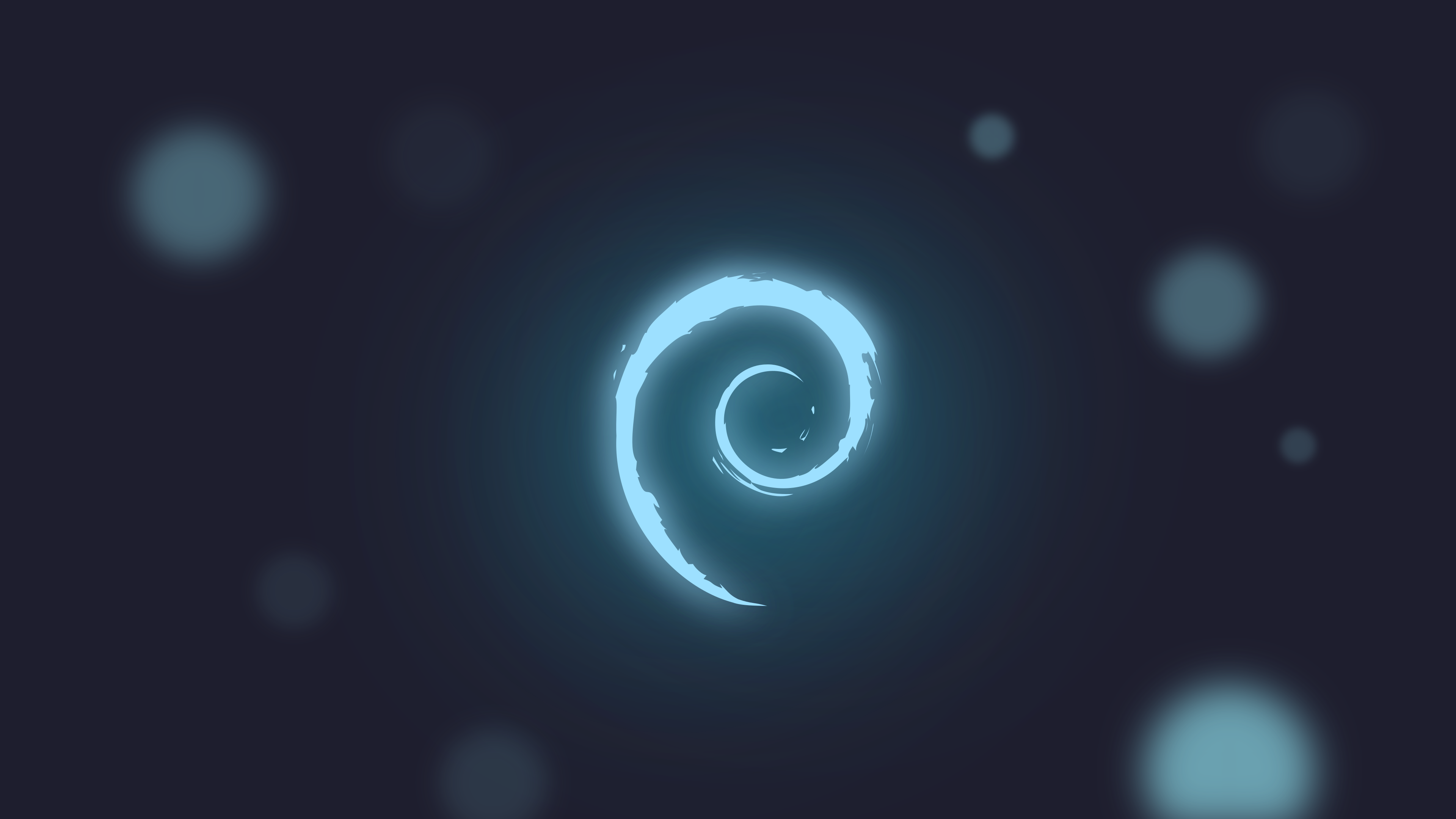 3840x2160 Debian Dark Wallpaper