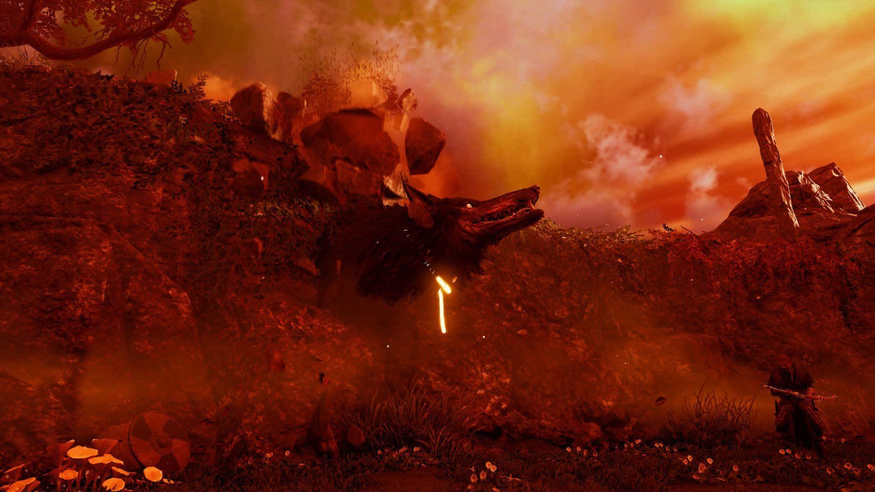 1792x1008 Download Intense lava flow on the volcanic planet of Mustafar Wallpaper