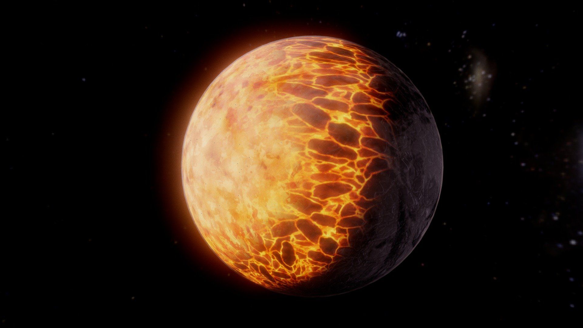 1920x1080 Lava planet Free 3D model by FPSunreal [9792612]