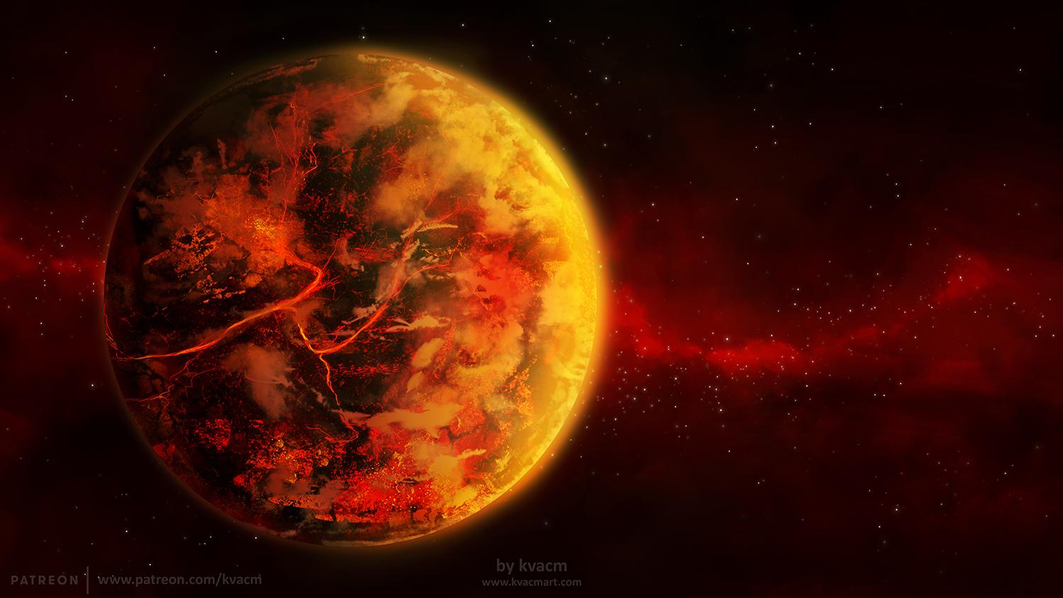 1500x844 Would like to see lava planets in the game. Do you agree? (By the way, my art how could be look like)