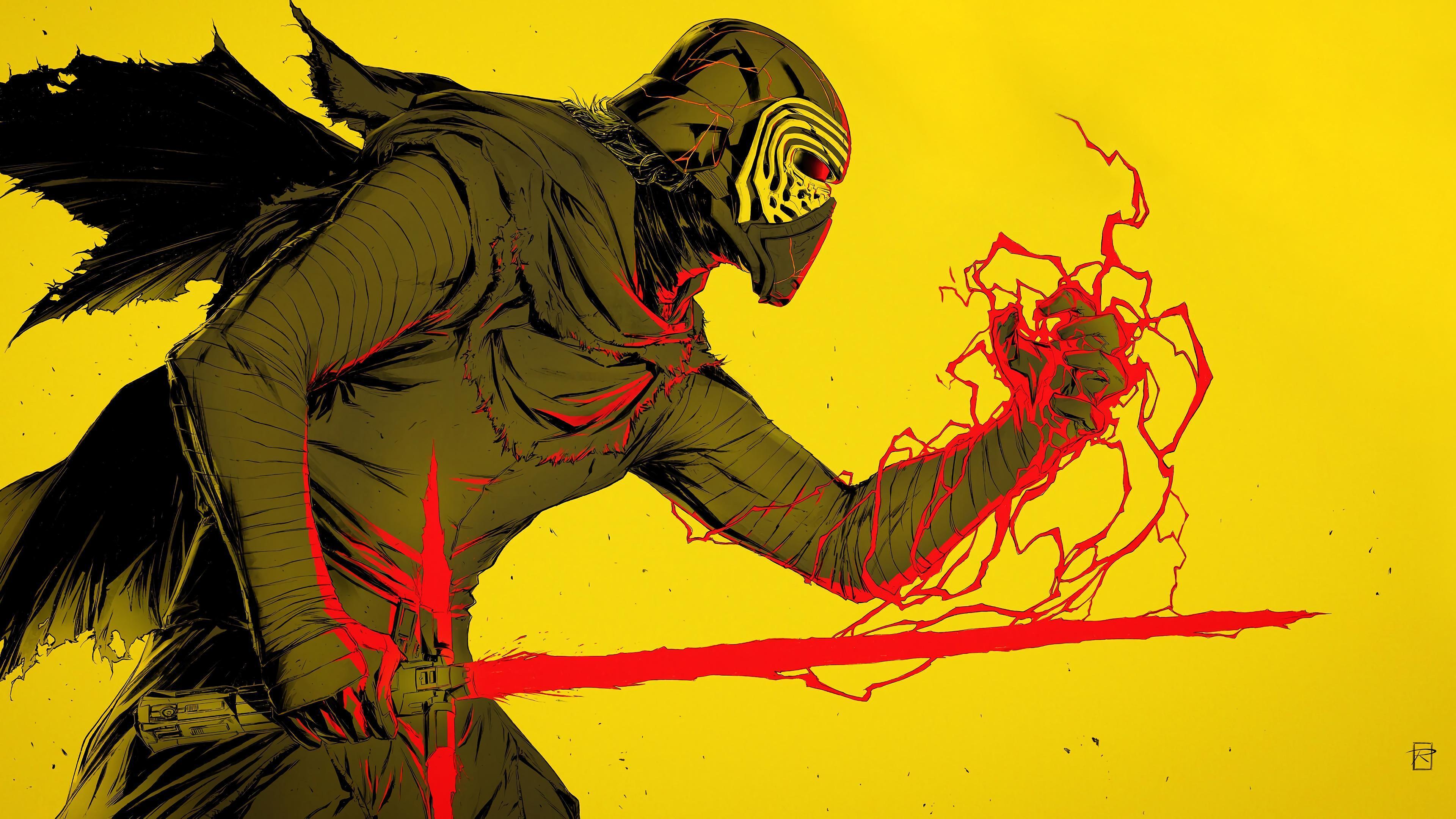 3840x2160 Kylo Ren 4K Art Wallpaper