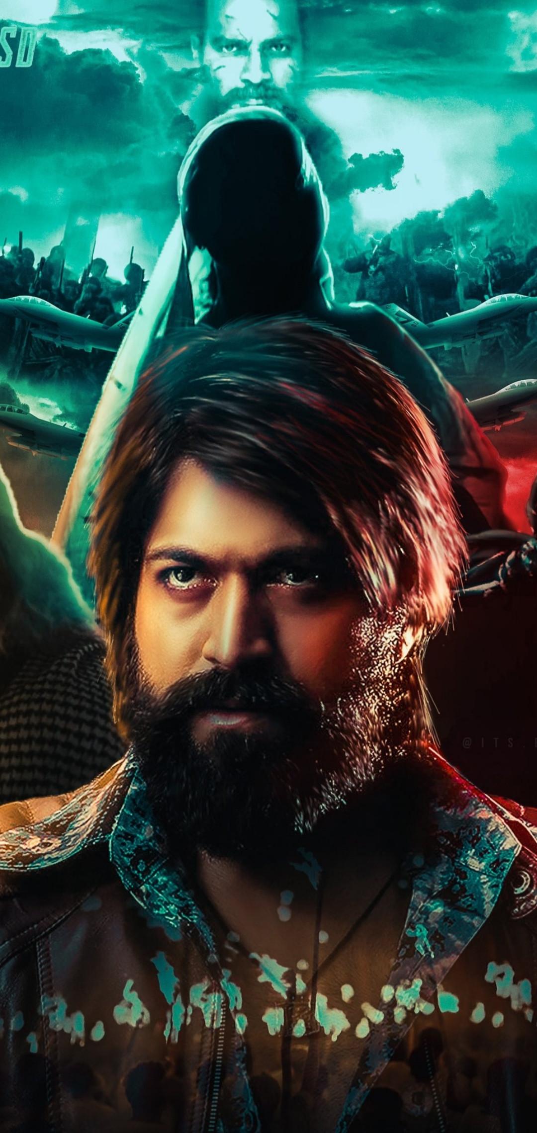 1080x2280 KGF 2 Wallpaper Download HD Wallpaper of KGF Chapter 2 Movie