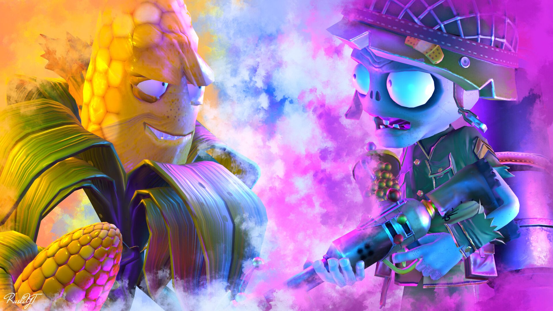 1920x1080 Gardenfield 2 (Plants vs. Zombies: Garden Warfare 2)