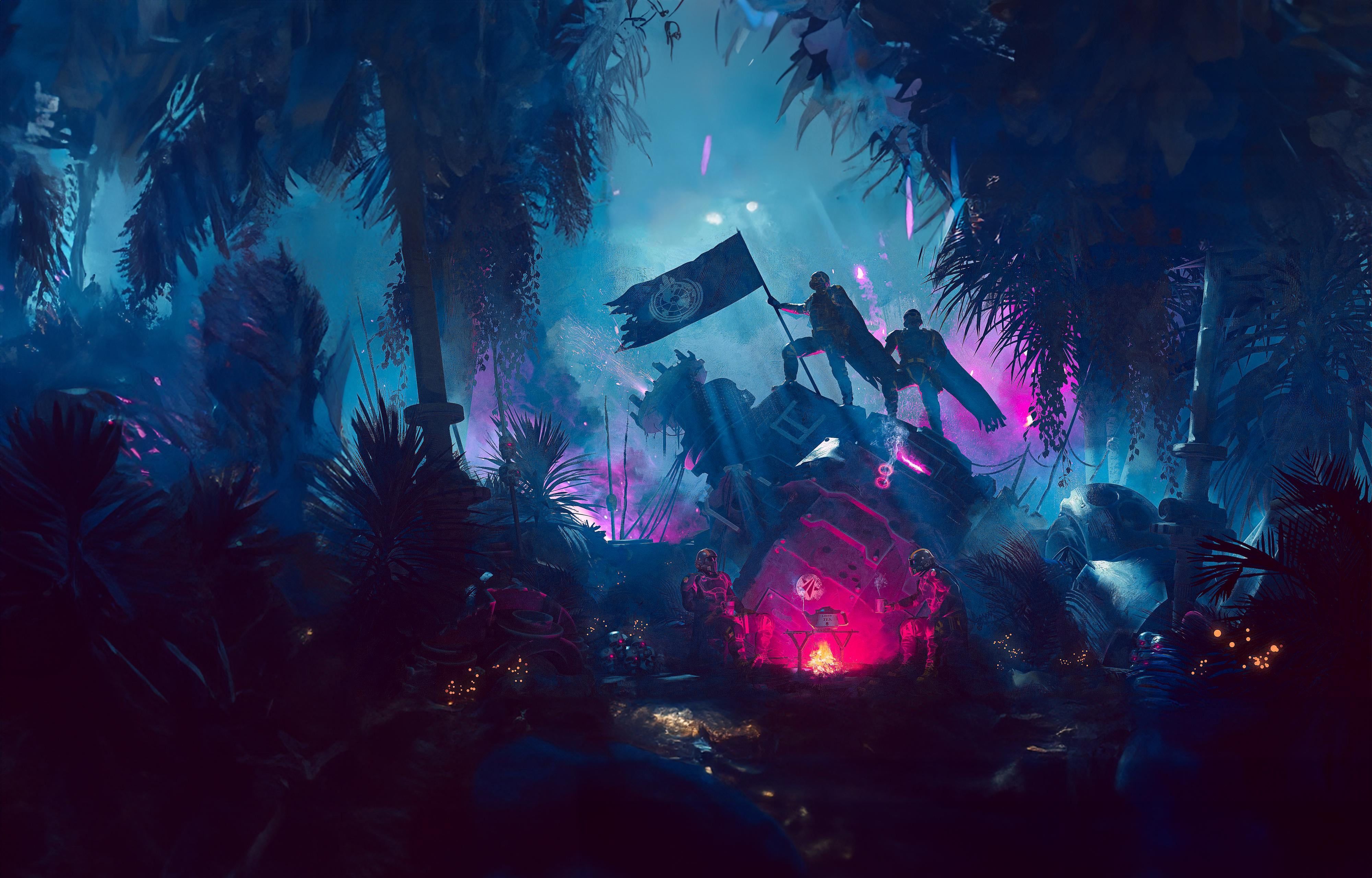 4000x2560 Derivative work Helldivers wallpaper
