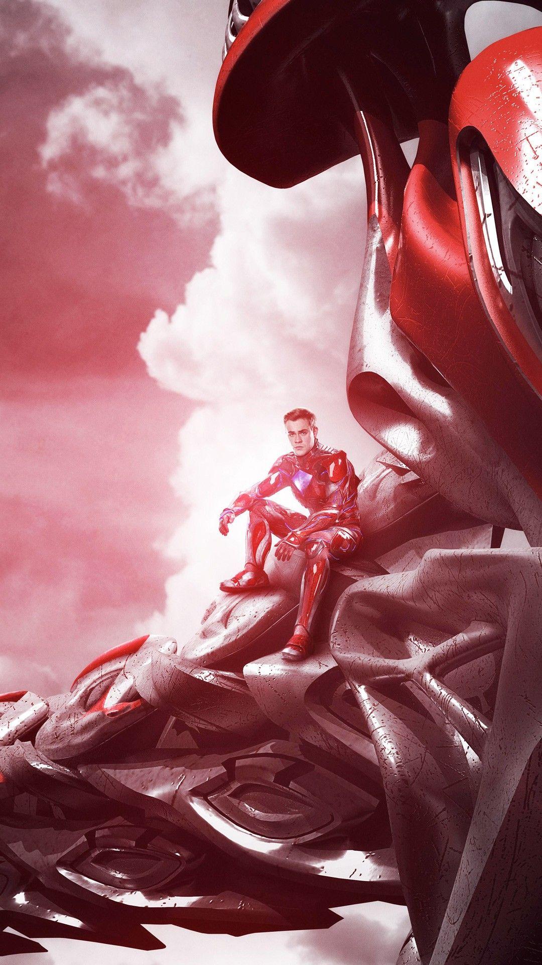 1080x1920 Red Ranger Power Rangers 4K Wallpaper