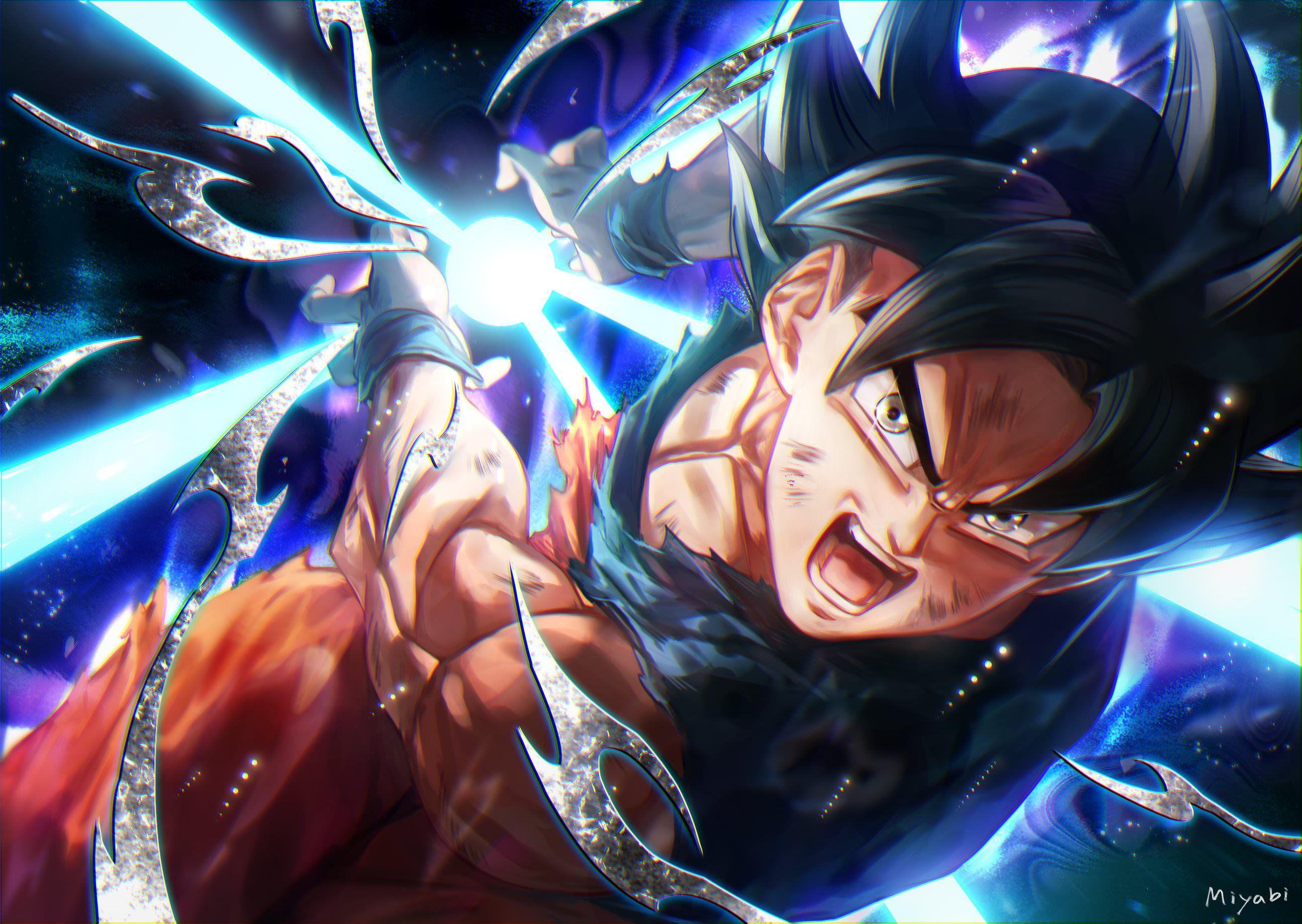 2590x1838 TUI Goku Wallpaper