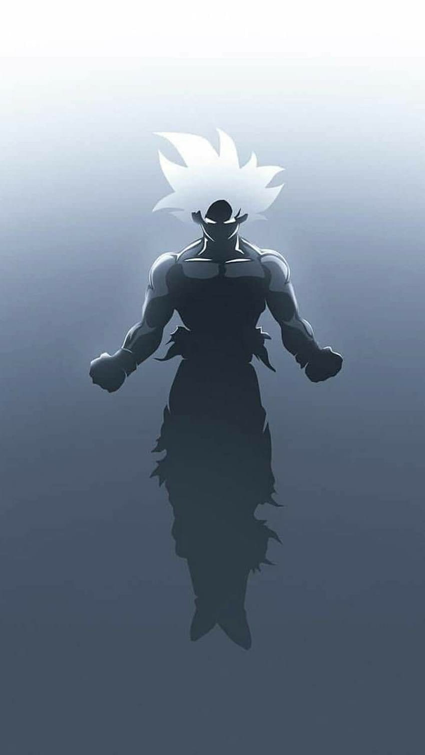 850x1511 Black and White Epic Goku phone wallpaper
