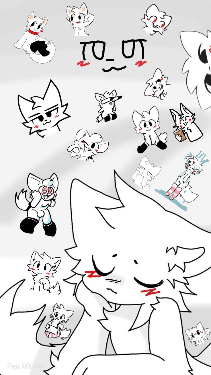 736x1308 Boykisser white wallpaper (Phone)