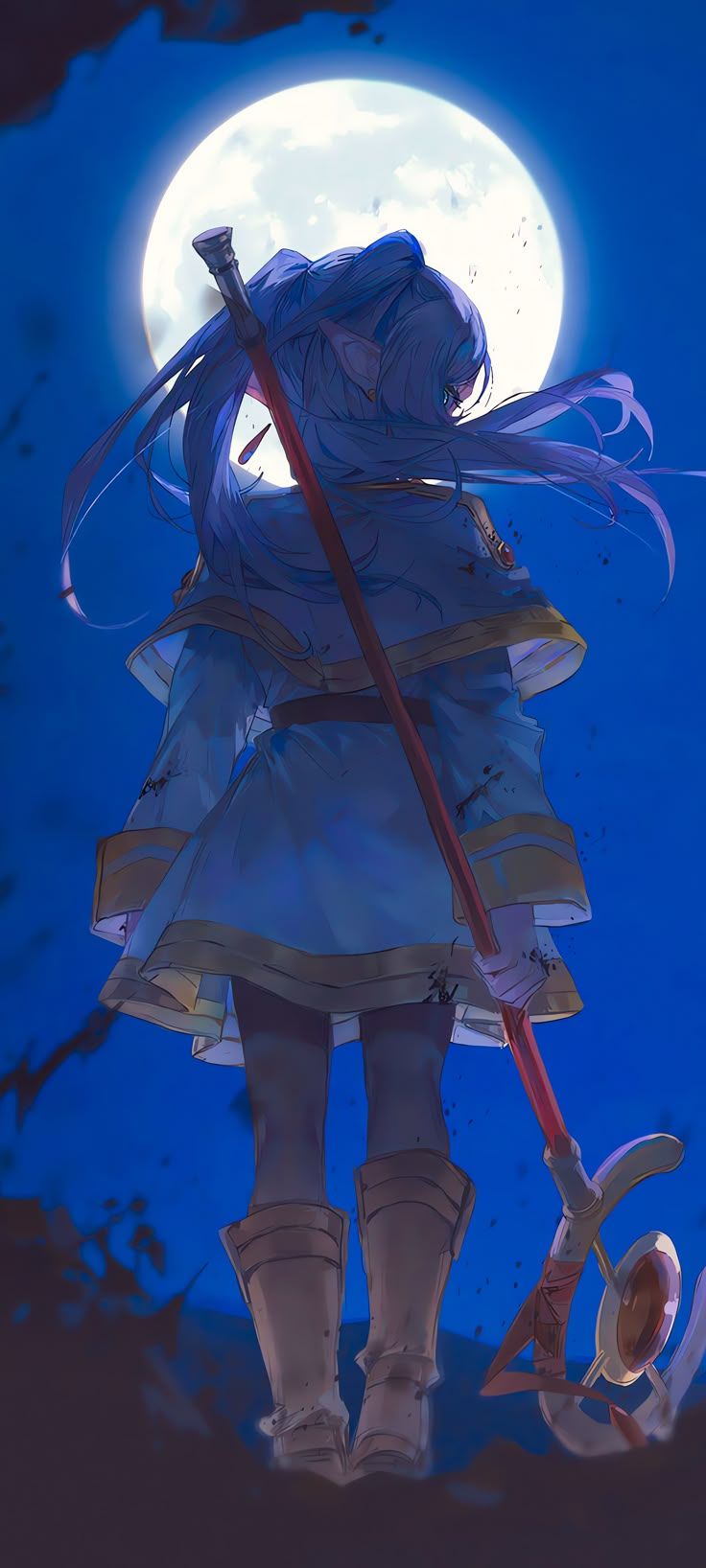 736x1636 Frieren wallpaper