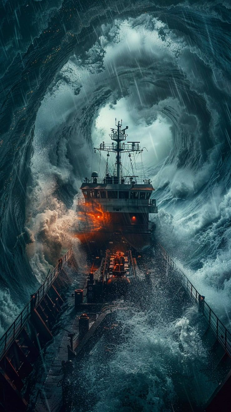 740x1320 Underwater shipwreck Image