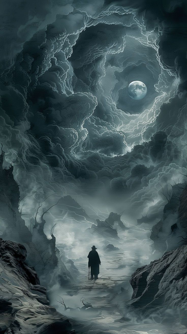 736x1313 Dark Fantasy Wallpaper Series 2 No. 8