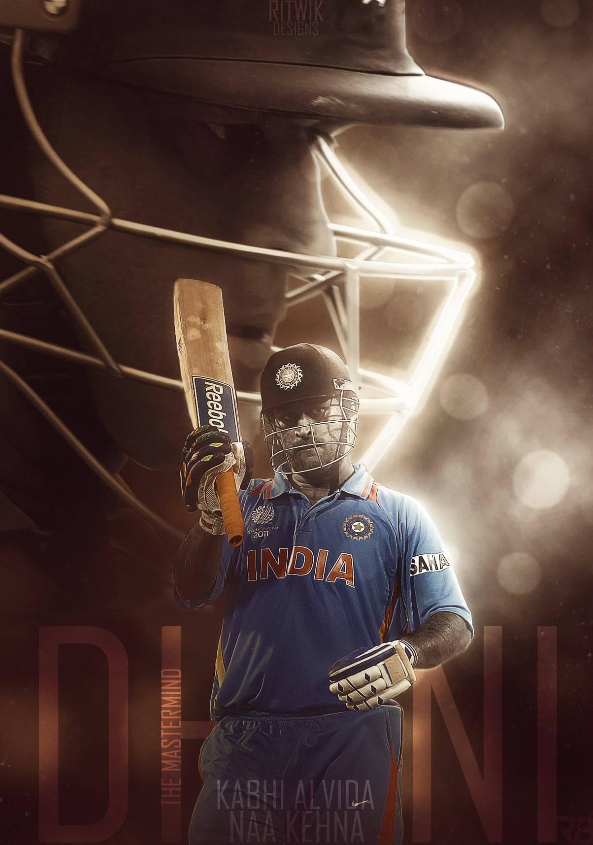 1204x1715 Download Blue Jersey Poster Dhoni HD Wallpaper