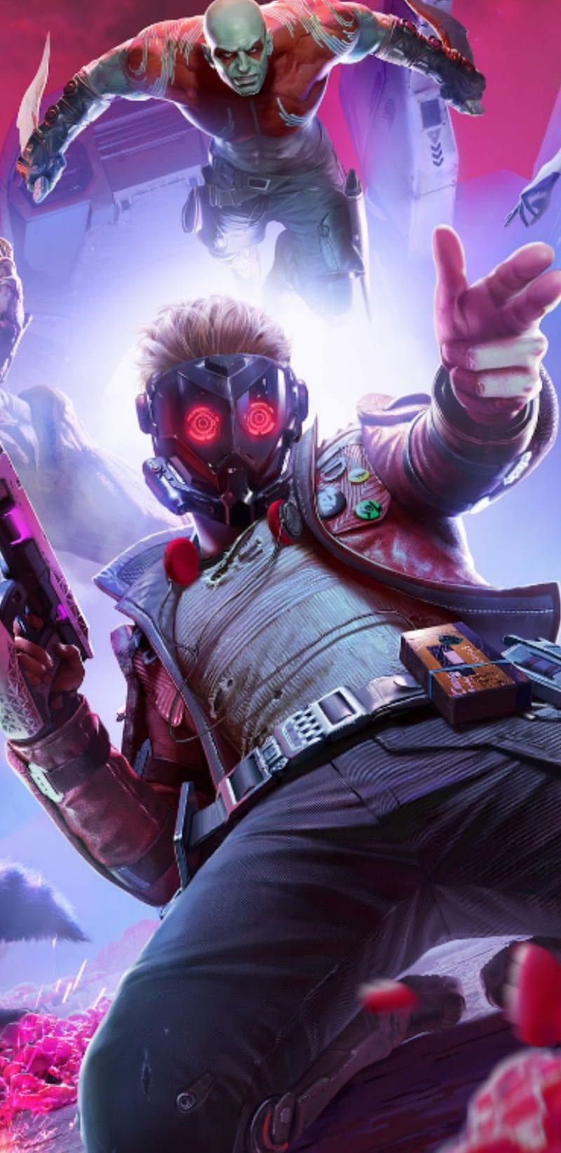 800x1644 Star Lord, games, square enix, guardians of the galaxy, starlord, HD phone wallpaper