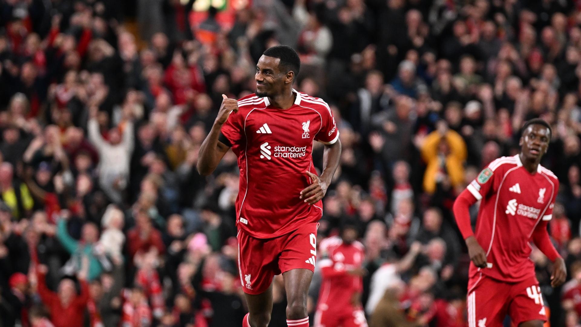 1920x1080 Nine great photo of Alexander Isak's first goal for Liverpool