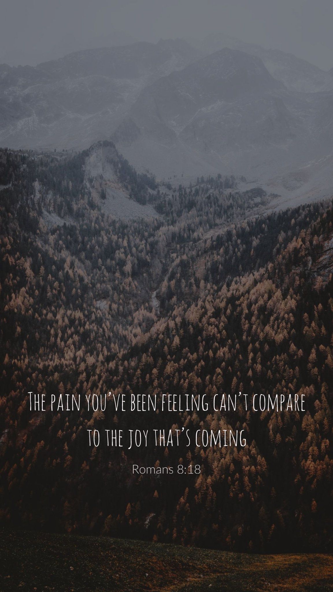 1152x2048 Romans 8:18 Wallpaper
