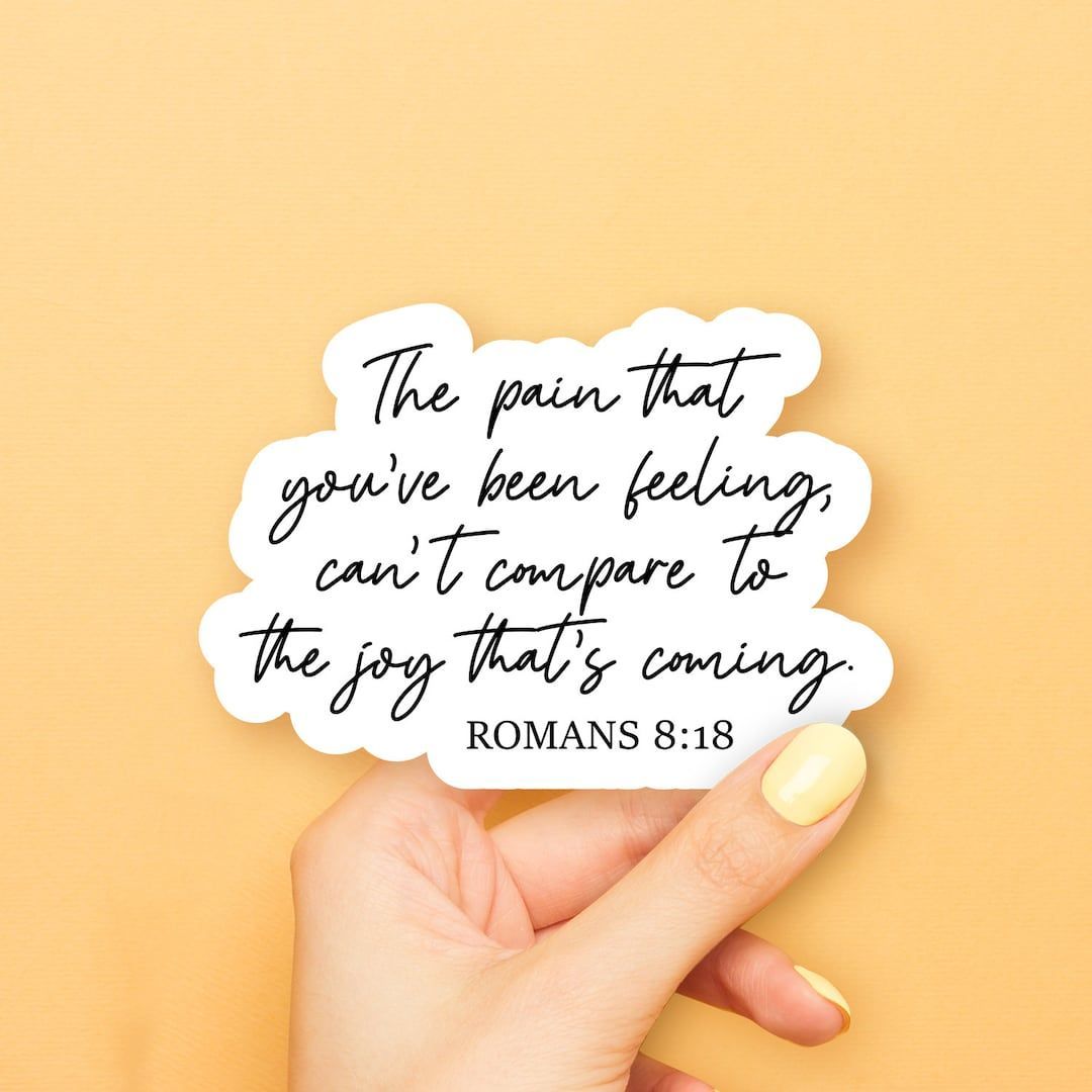 1080x1080 Romans 8:18 Sticker