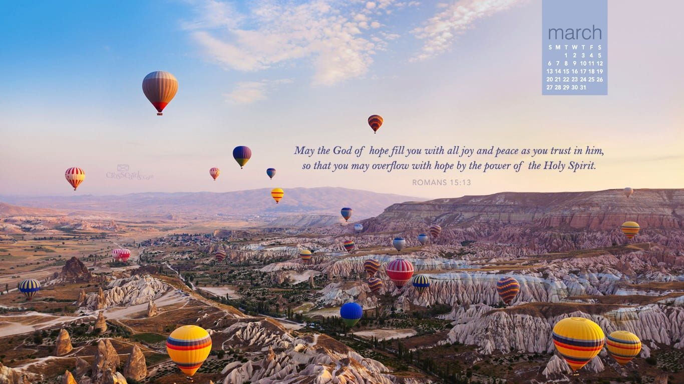 1366x768 March 2016 15:13 Desktop Calendar- Free March Wallpaper