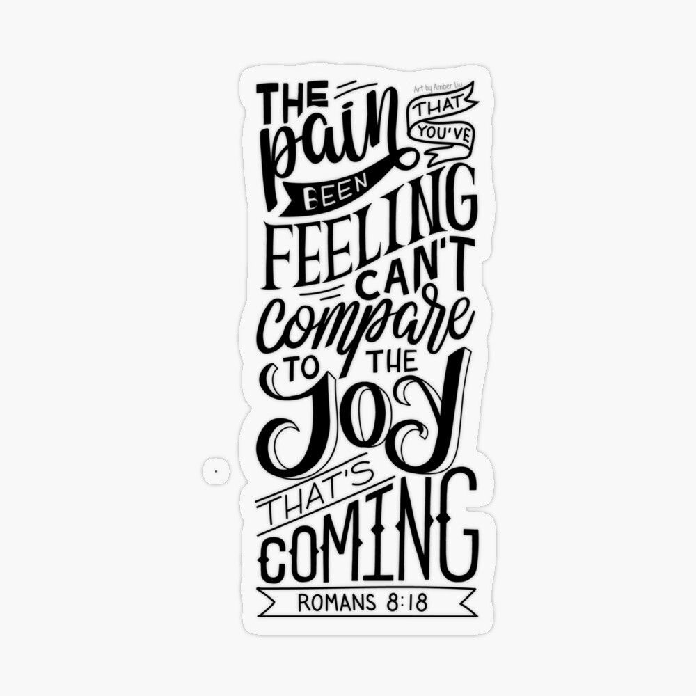 1000x1000 Romans 8:18 Bible Quote Postcard