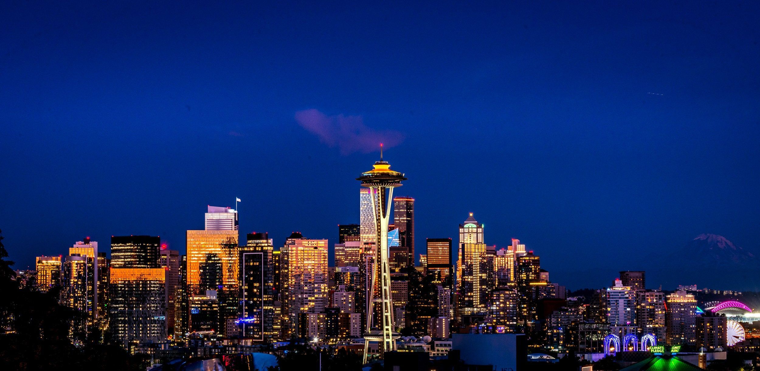 2500x1221 Sleepless in Seattle, Seattle, Washington, Aluminum, Acrylic Art Photo Prints