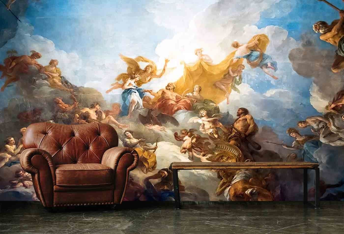 1400x950 Renaissance Fresco Art Wallpaper. Peel and Stick Removable Wall Decor