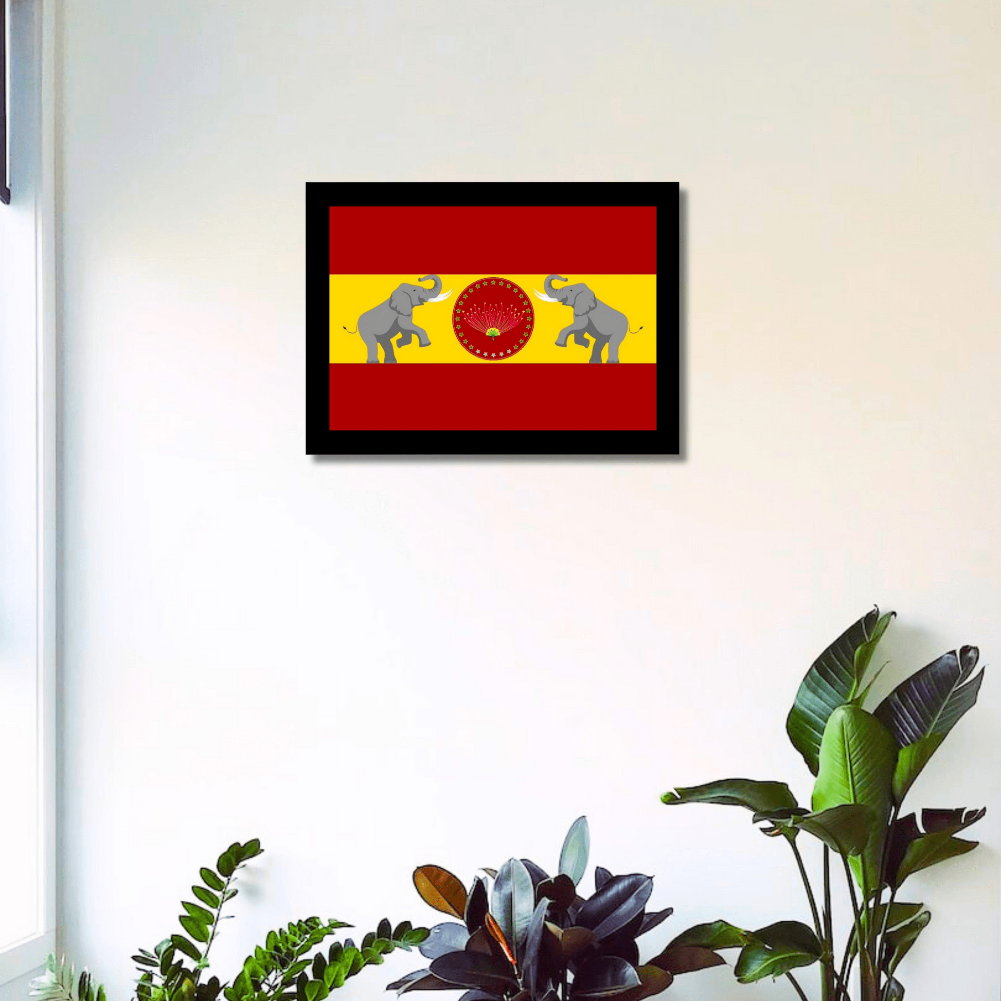 1946x1946 Vijay TVK Party Flag 12x8 Glassy Finish Photo Frame