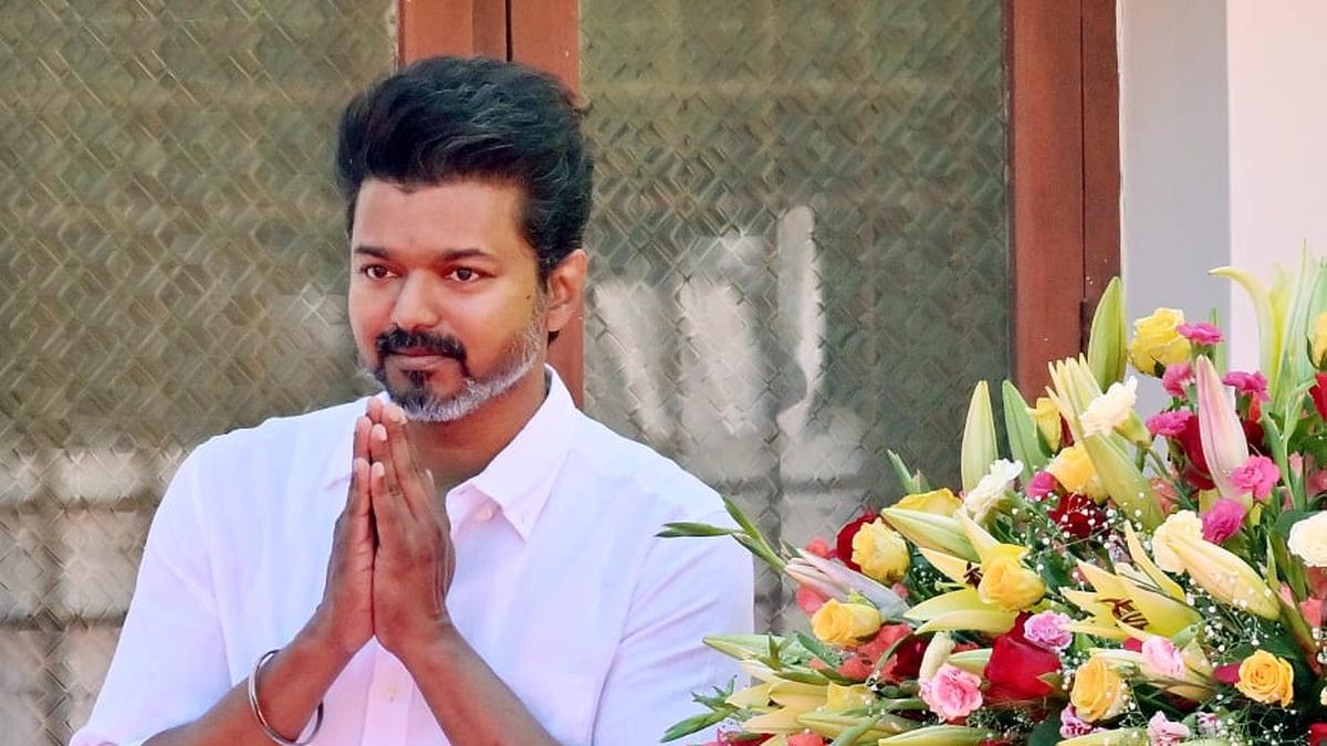 1200x675 Tamil actor Vijay unveils TVK party flag