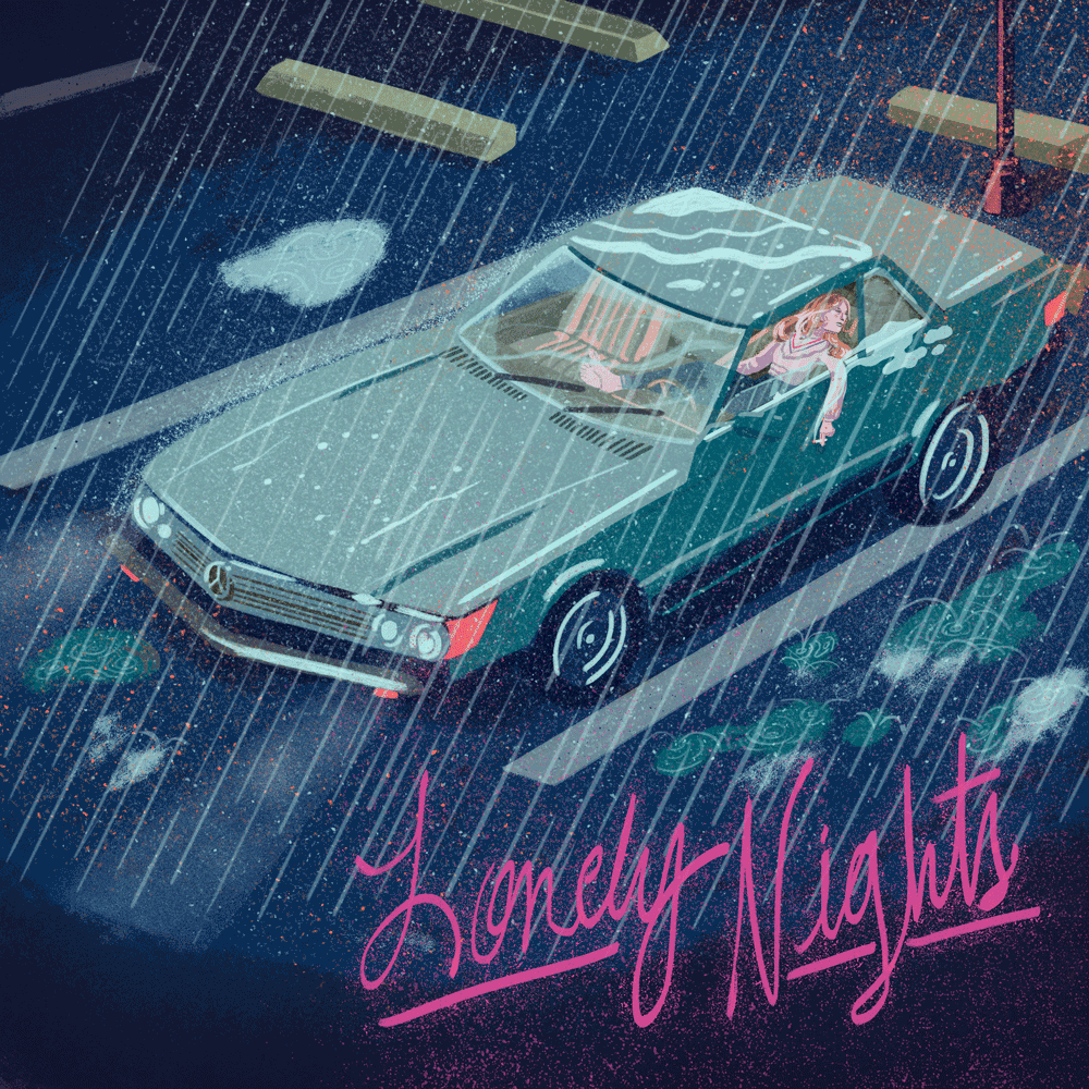 1000x1000 Album Art. Lonely Nights (1). GIFs - Behance