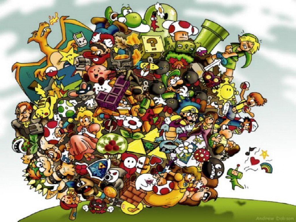 47 Nintendo Characters Wallpaper  WallpaperSafari