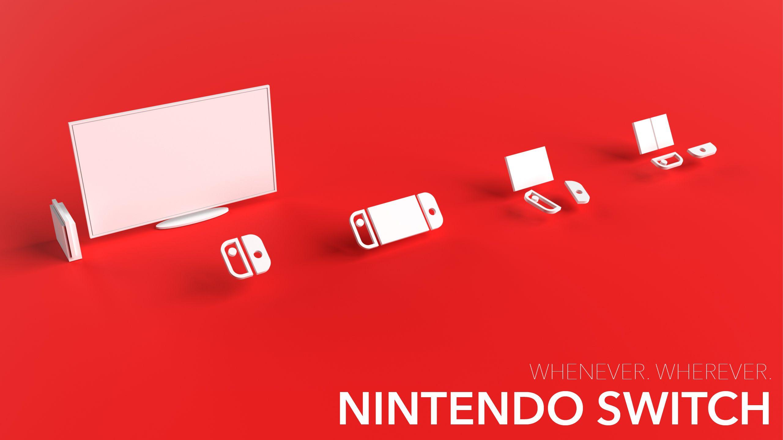 Hình nền Nintendo Switch tối giản 2560x1440 là tuyệt đẹp