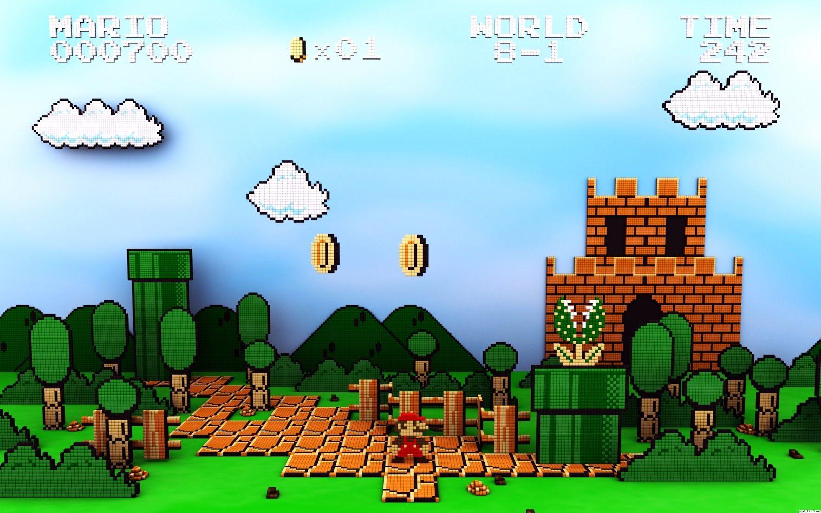 Hình ảnh phim 3D 1600x1000: Hình nền 3D Nintendo
