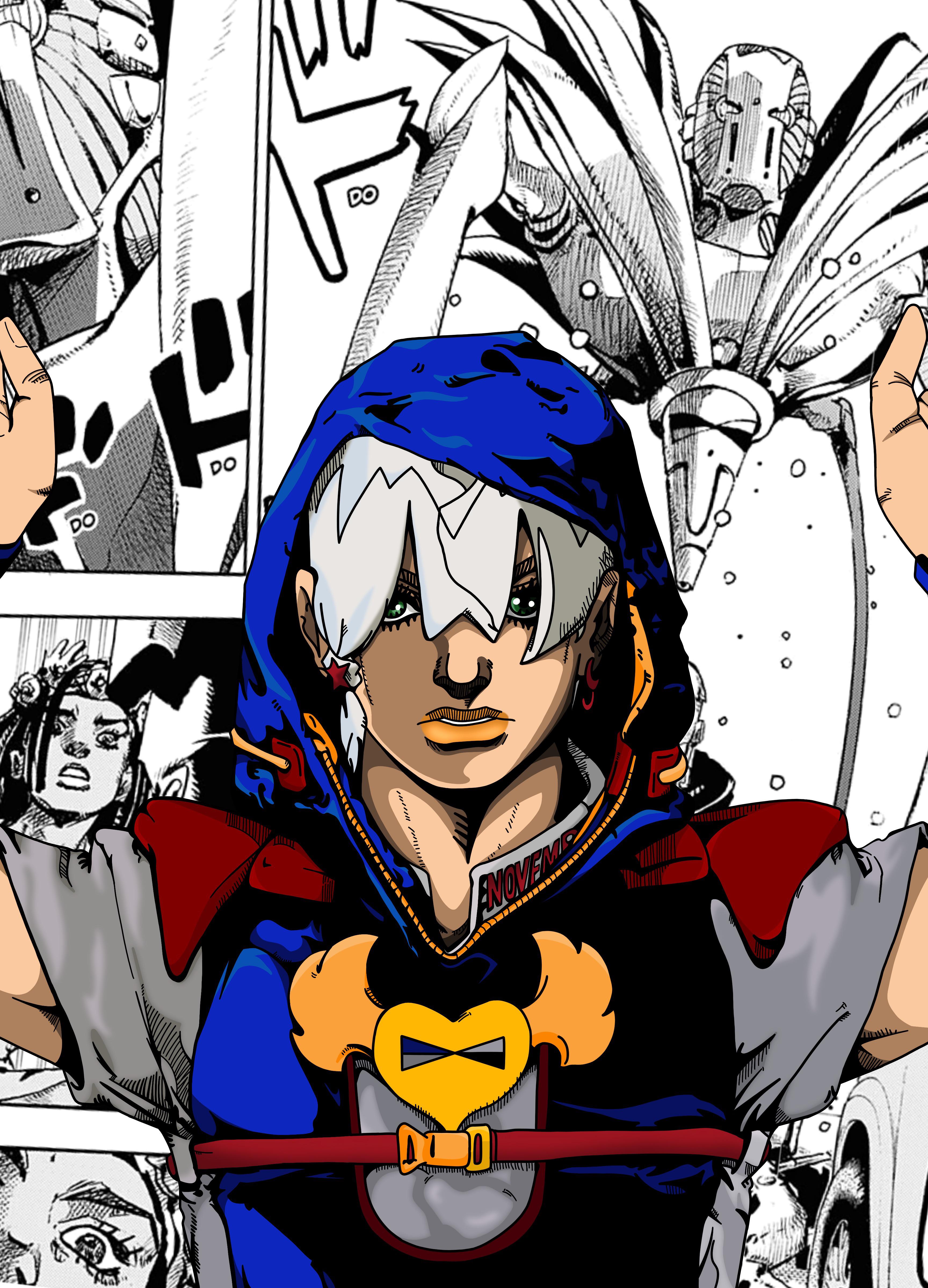 3456x4796 jodio joestar in anime art style