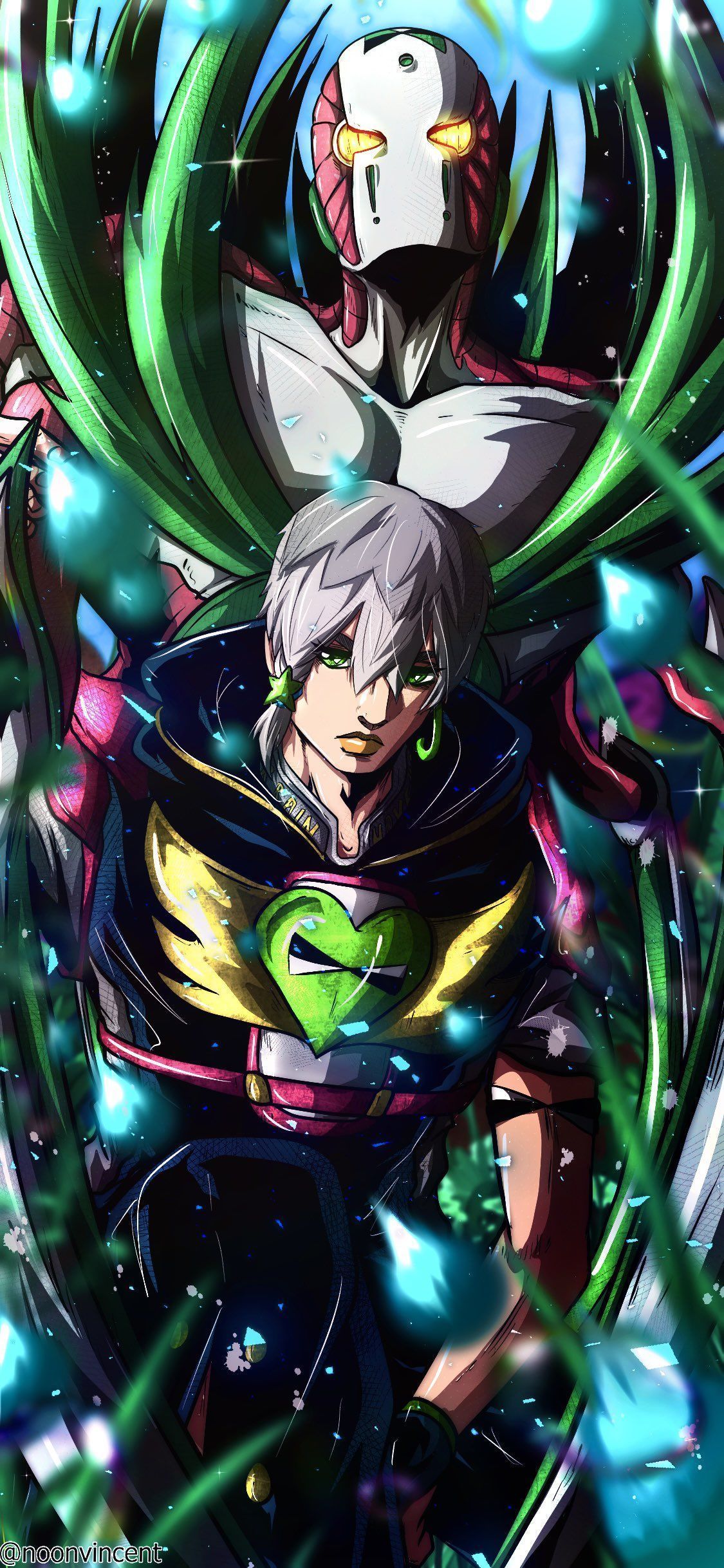 1125x2436 Jodio Joestar & November Rain Arts by ( NoonVincent )