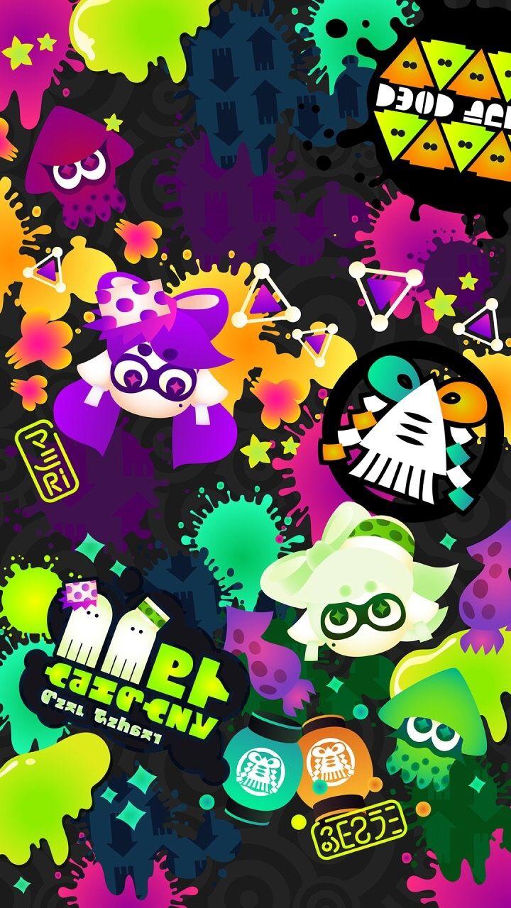 720x1280 Nintendo LINE - Splatoon mới, hình nền điện thoại di động lịch