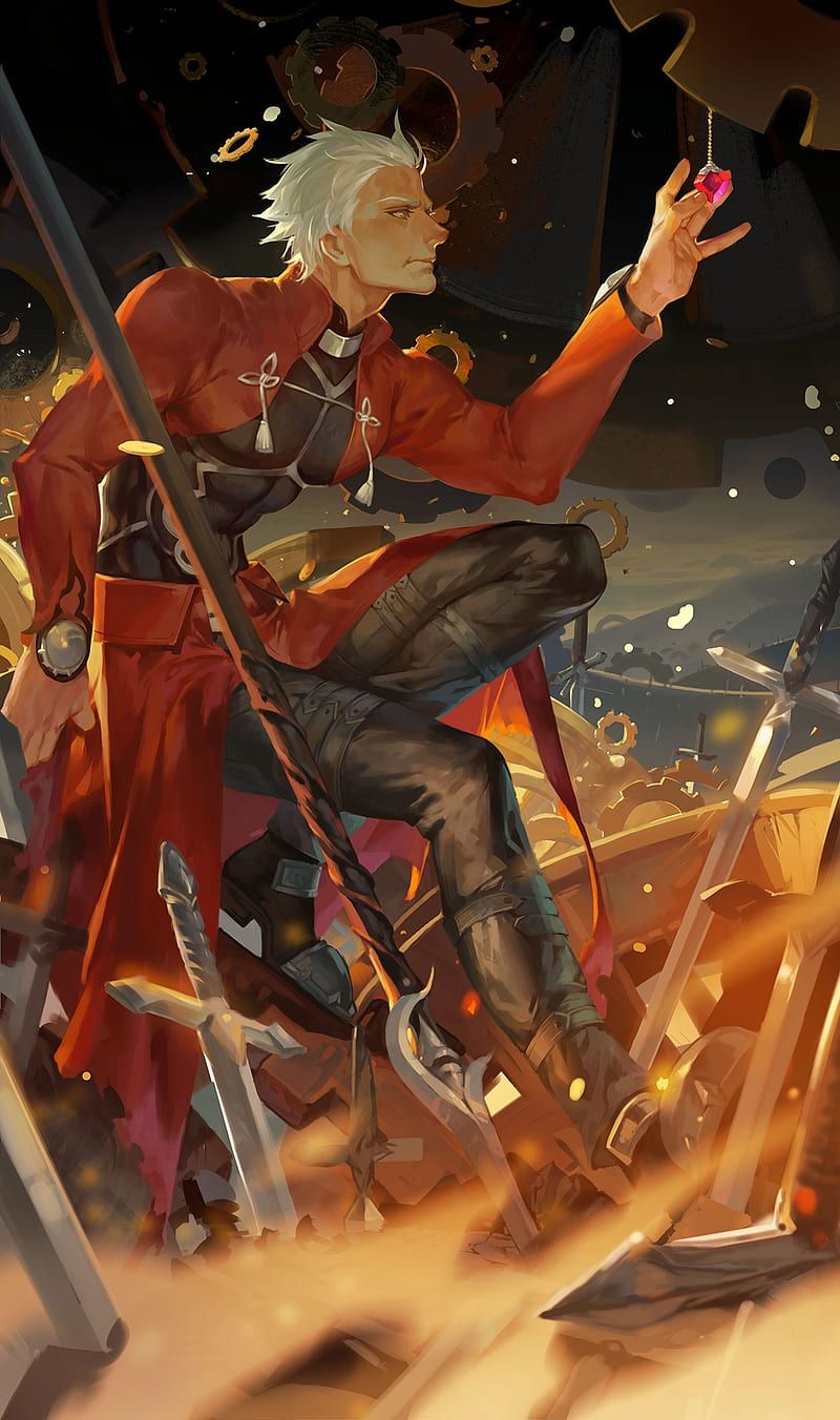 800x1352 Artwork, Digital Art, Fate Stay Night, Archer (Fate Stay Night), HD Phone Wallpaper