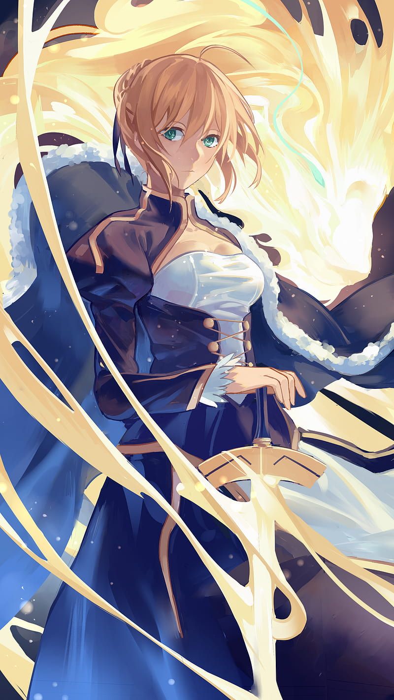 800x1422 FateStay Night Saber, Fate Stay Night, HD Phone Wallpaper