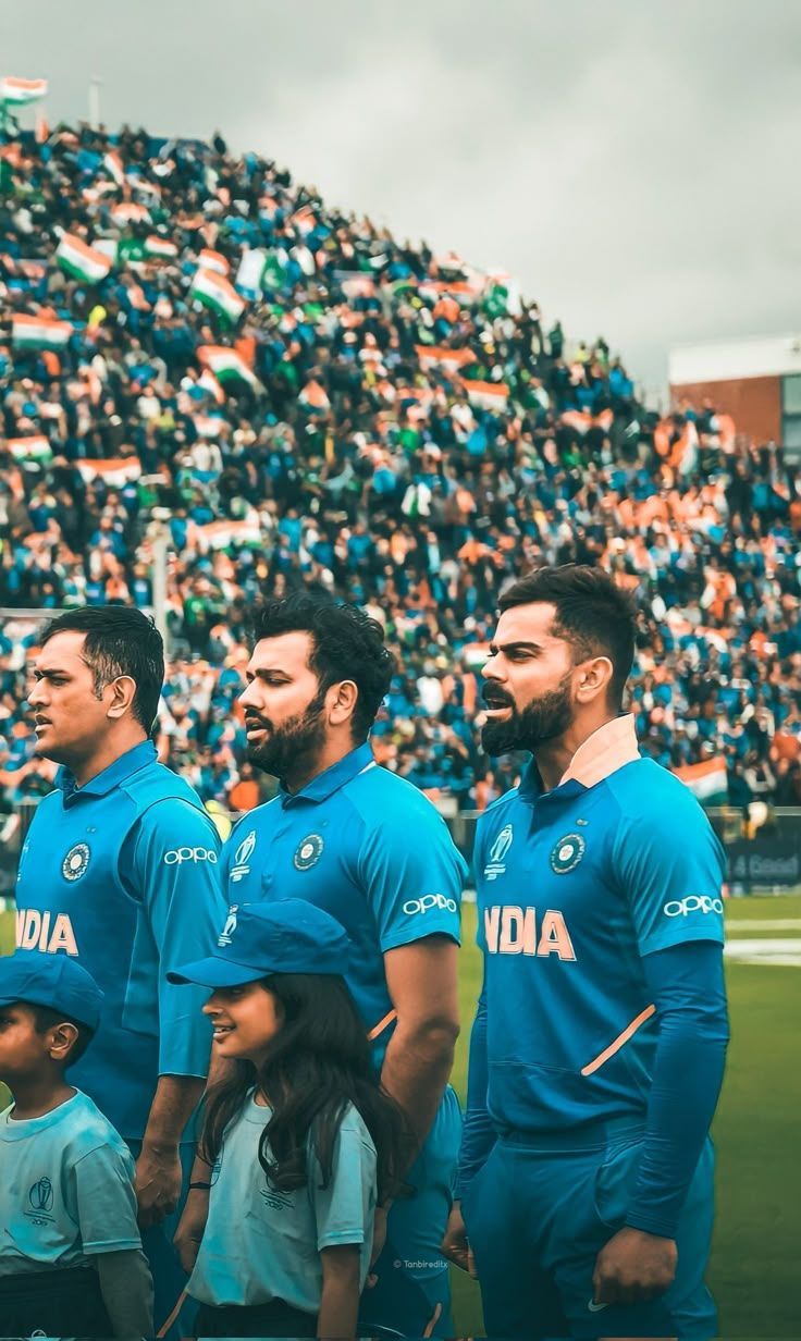 736x1232 Virat Kohli, MS Dhoni and Rohit Sharma Wallpaper
