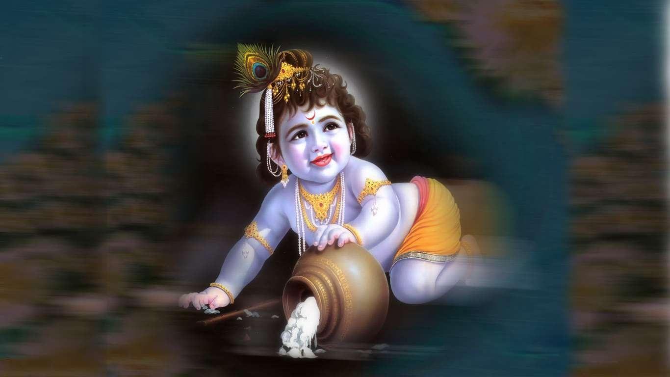 1366x768 Wallpaper Sacred Lord Krishna Wallpaper P God Picture